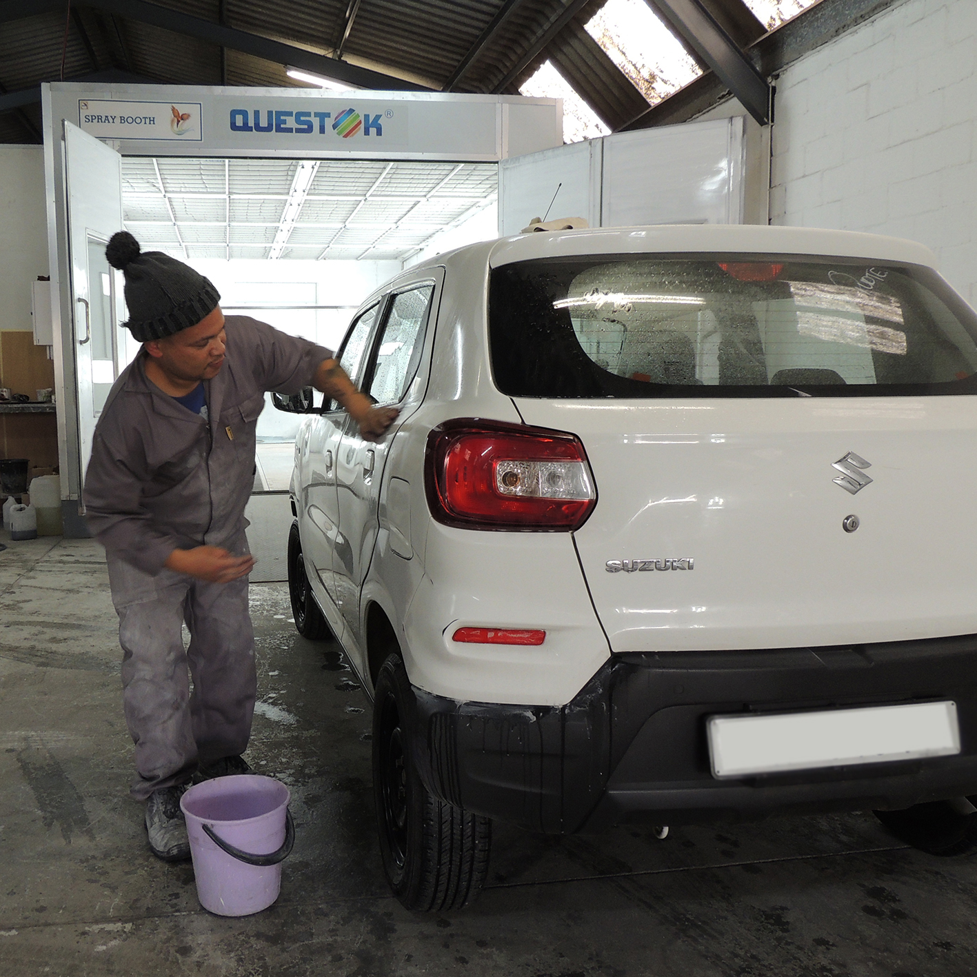 Interior cleaning after